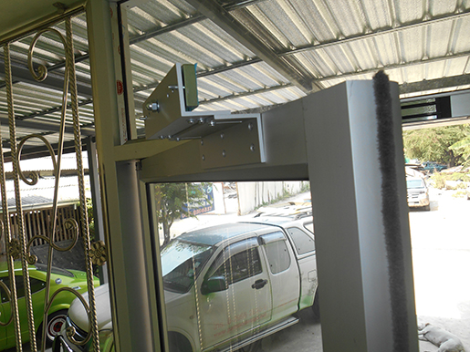 งานติดระบบ ปิด เปิด ประตู ด้วย บัตร RFID คีย์การ์ด แบรนด์ PEGASUS  รุ่น PP87N  บ้านทรัพย์เจริญ (หอพัก) ไซด์งาน รัตนาธิเบศ นนทบุรี