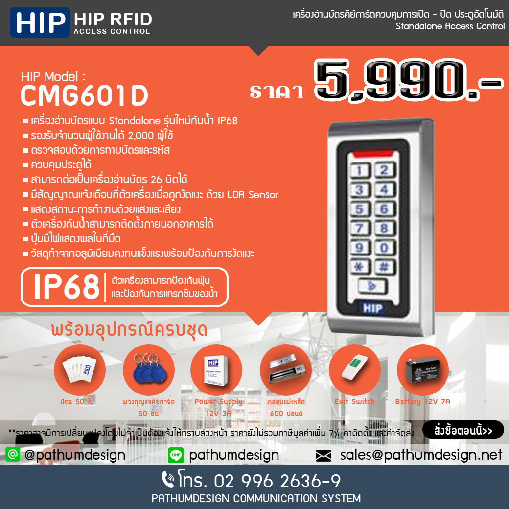 เครื่องอ่านบัตร HIP CMG601D เครื่องอ่านบัตร HIP CMG601D