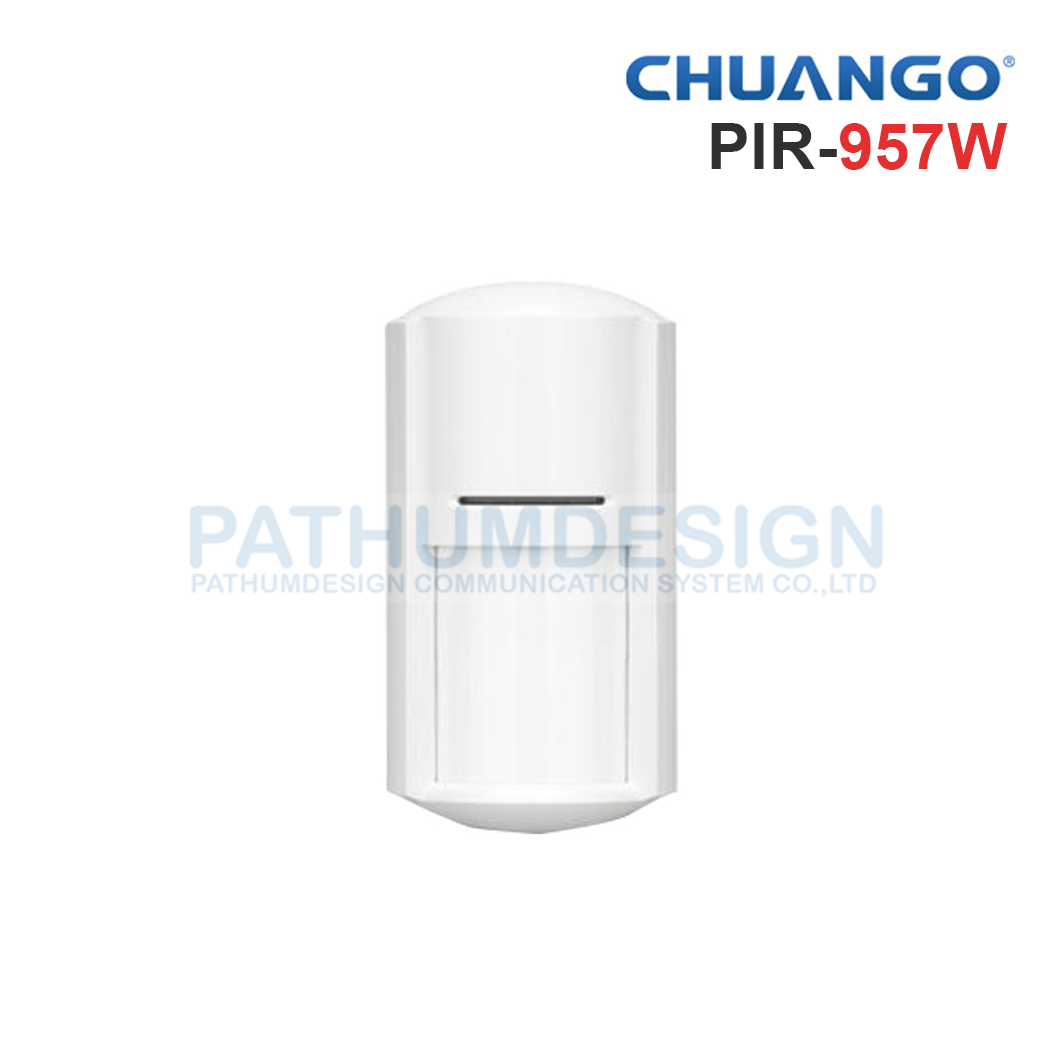 อุปกรณ์แจ้งเหตุเตือนภัย CHUANGO Normal รุ่น PIR-957W Outdoor Triple-Tech PIR Detector
