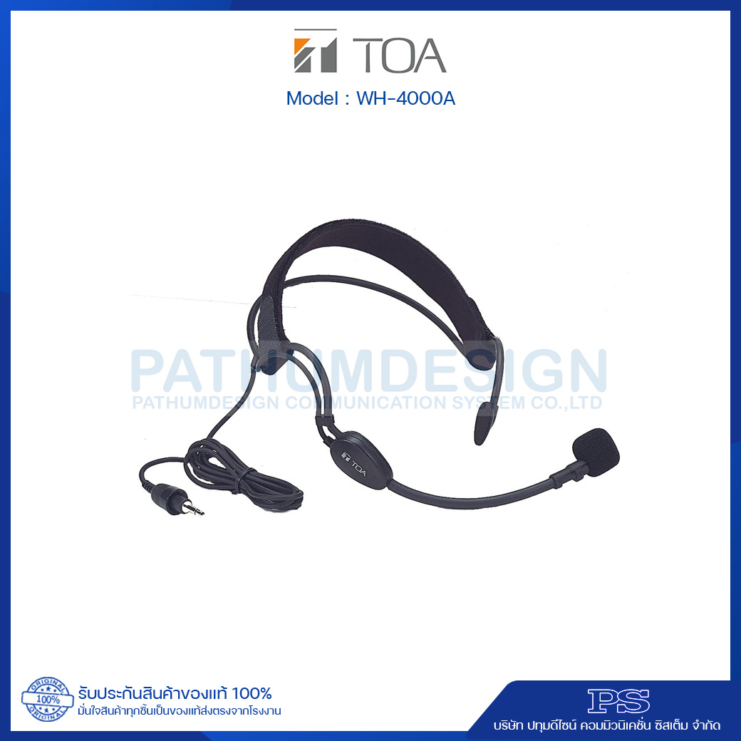 TOA WH-4000A Headset Microphone (Condensor)