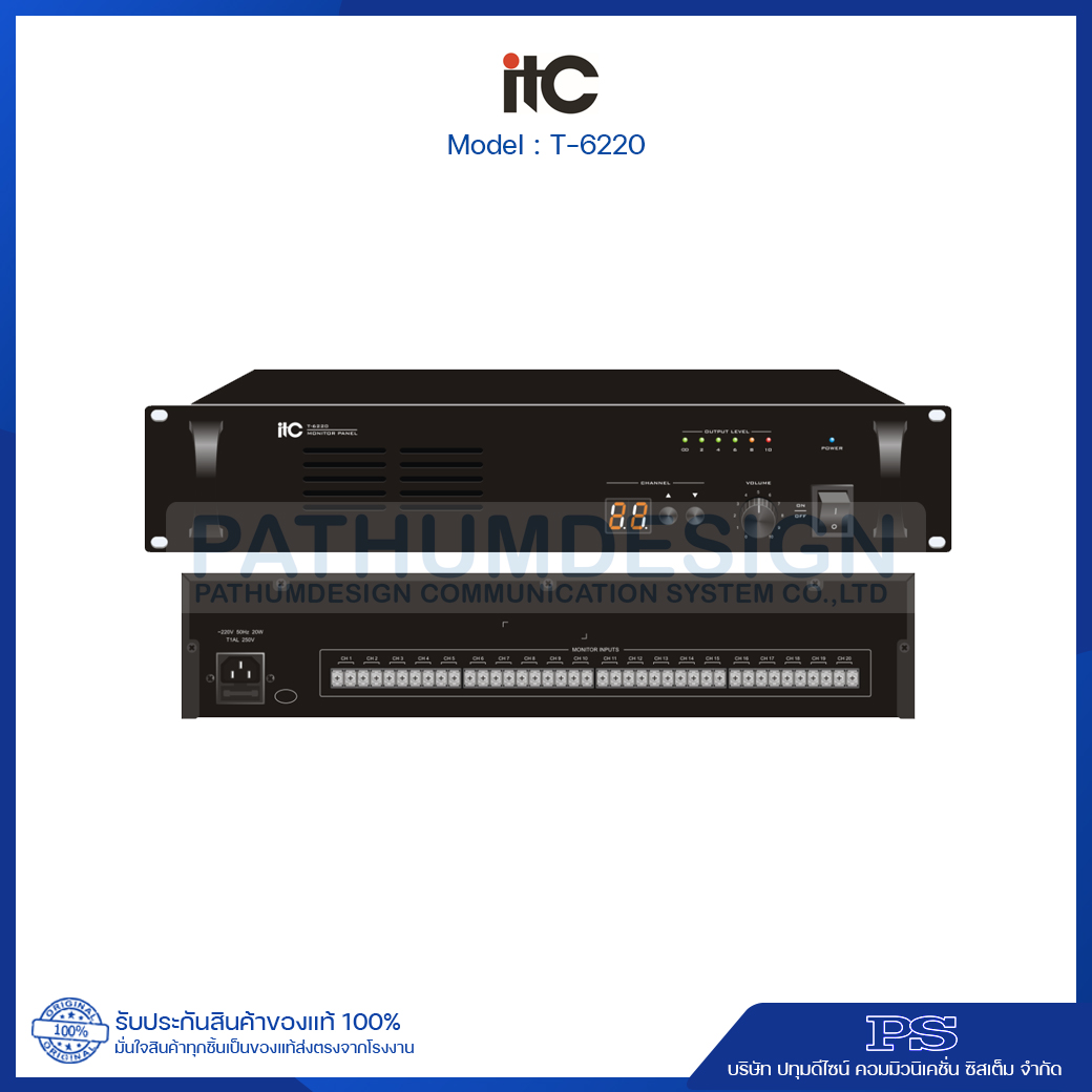 ITC T-6220 20-Channel Monitor Panel