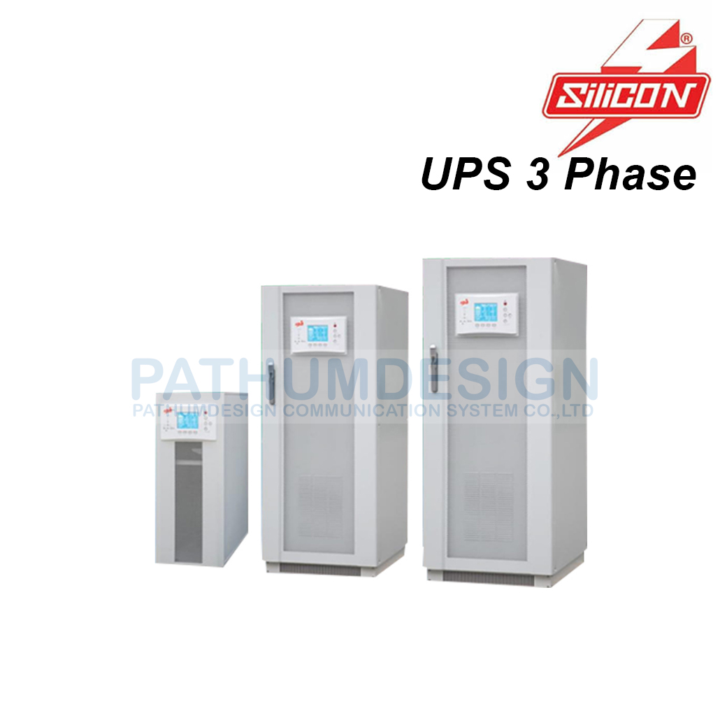 เครื่องสำรองไฟ UPS silicon input 380V. output 380V. 3Phase 4Wire