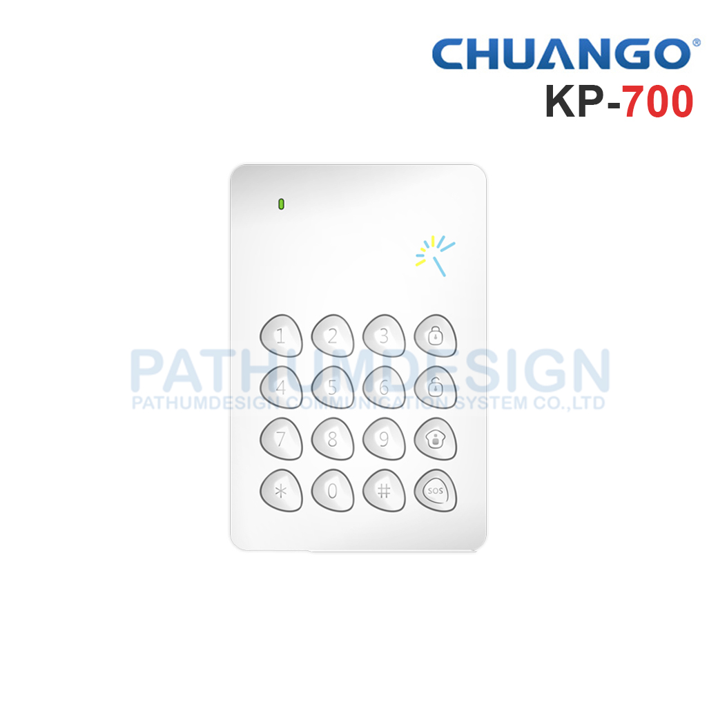 อุปกรณ์แจ้งเหตุเตือนภัย CHUANGO รุ่น KP-700 Wireless RFID Keypad