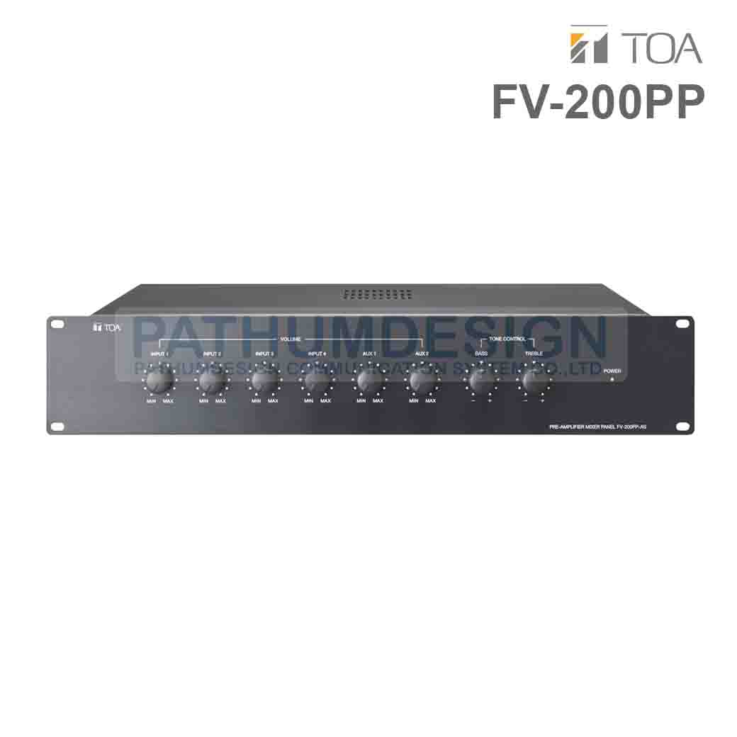FV-200PP Pre-Amplifier Mixer Panel