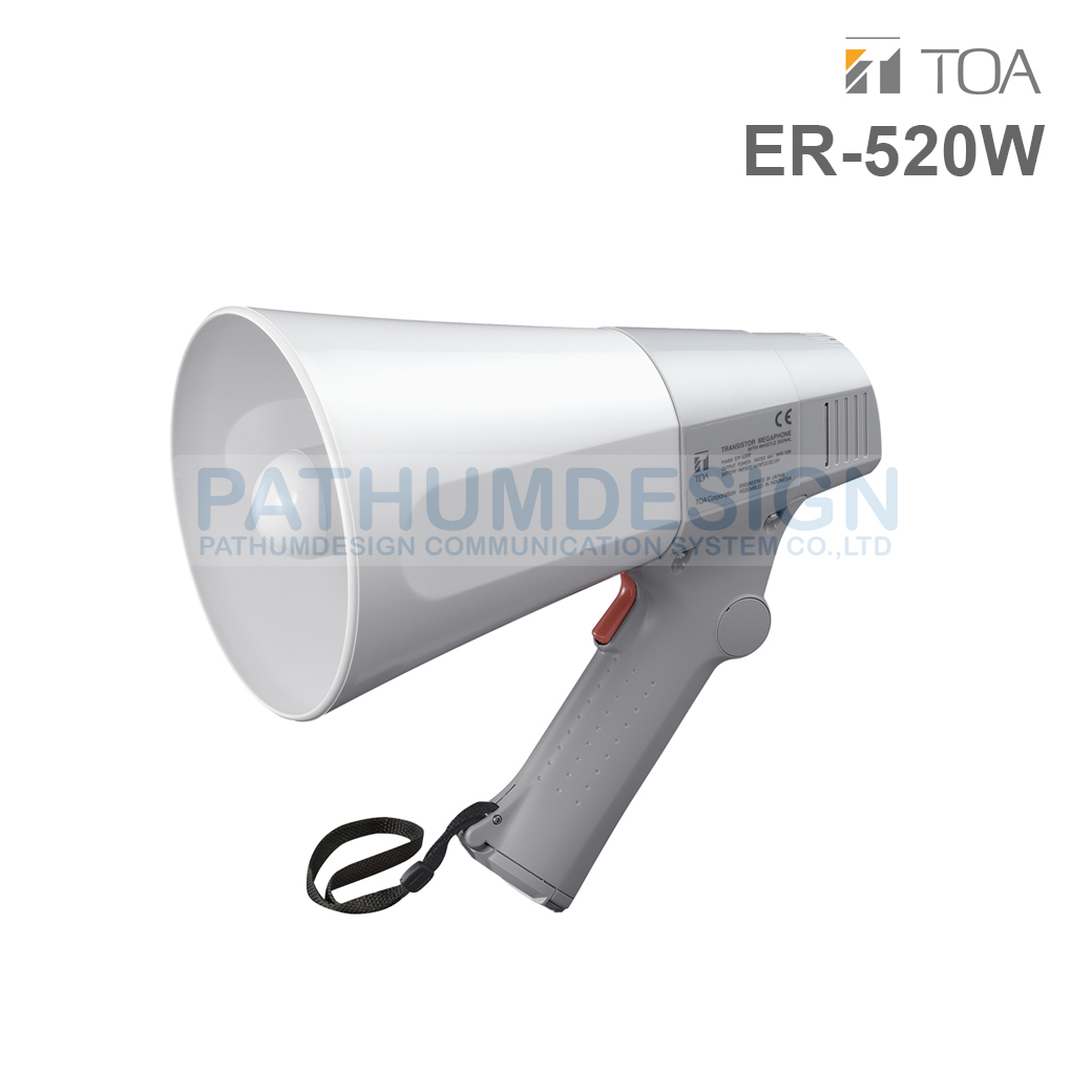 TOA ER-520W (10W max.) Hand Grip Type Megaphone with Whistle