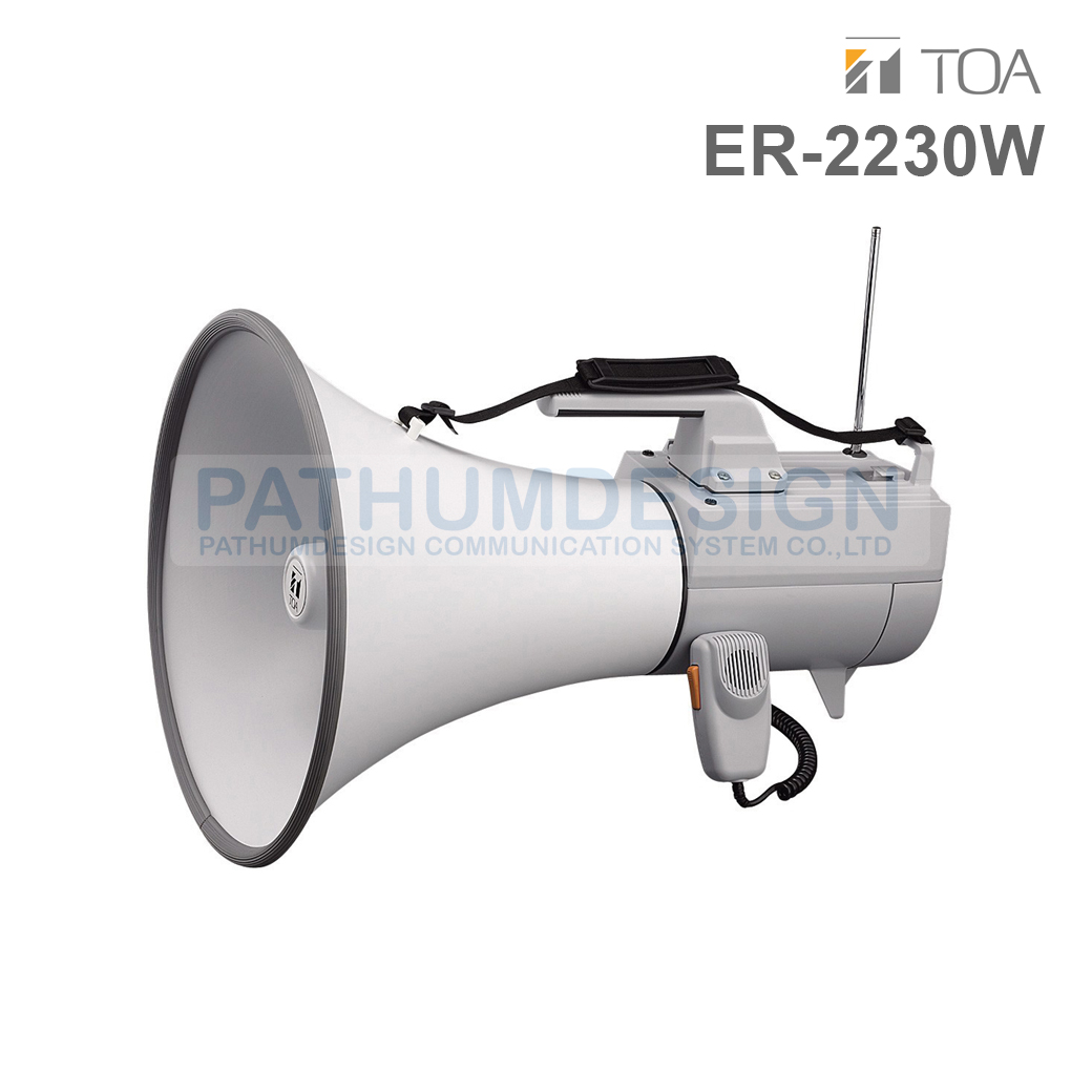 TOA ER-2230W Shoulder Type Megaphone 30W with Whistle