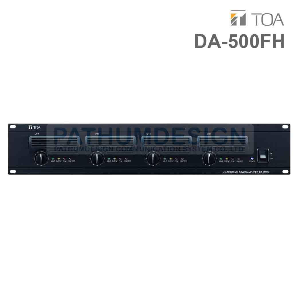 TOA DA-500FH CE Multichannel Power Amplifier 500W x 4