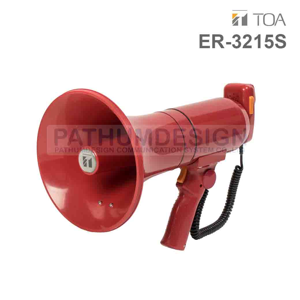 TOA ER-3215S-AS (23W max.) Hand Grip Type Megaphone with Siren Signal