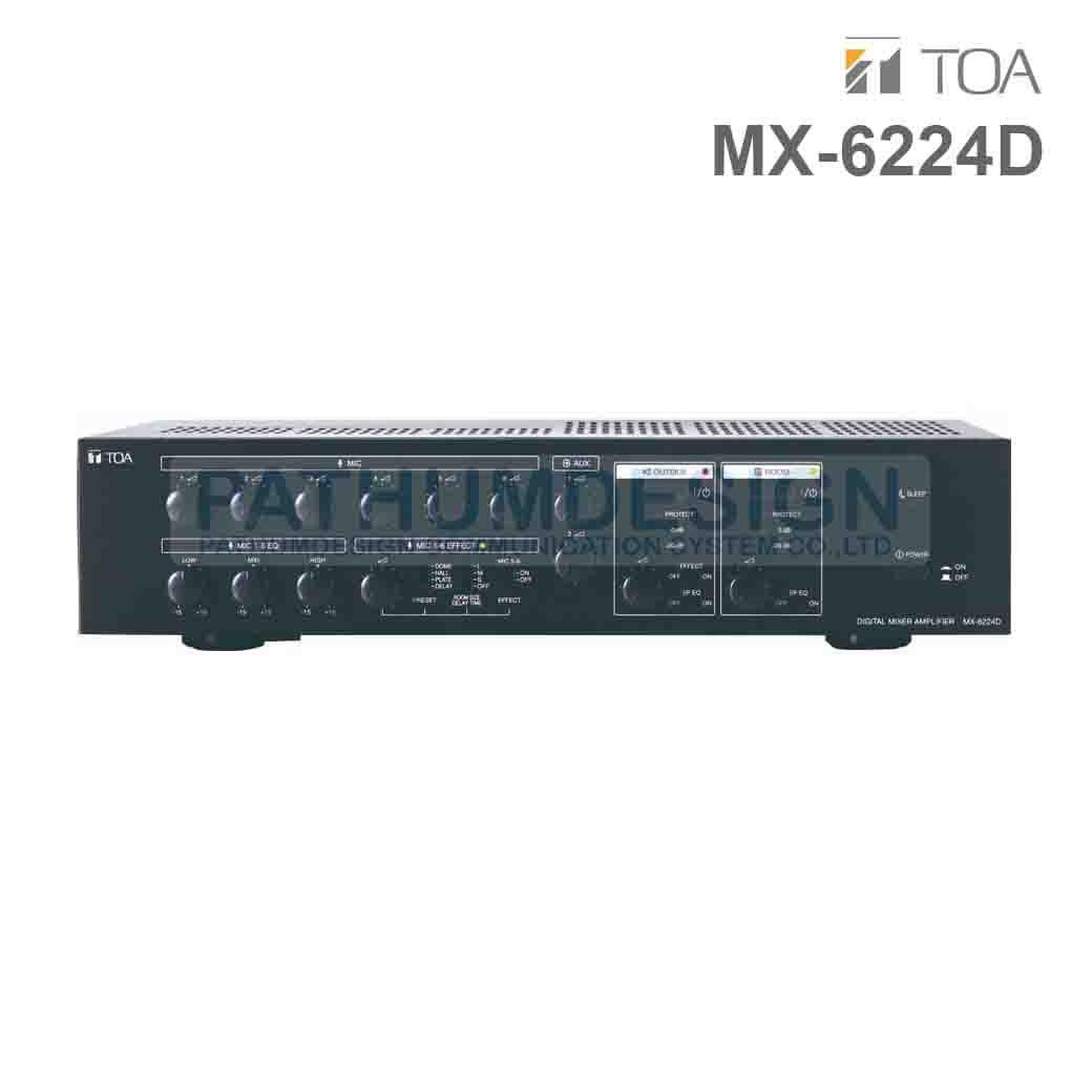 TOA MX-6224D Digital Mixer Amplifier 240W x 2