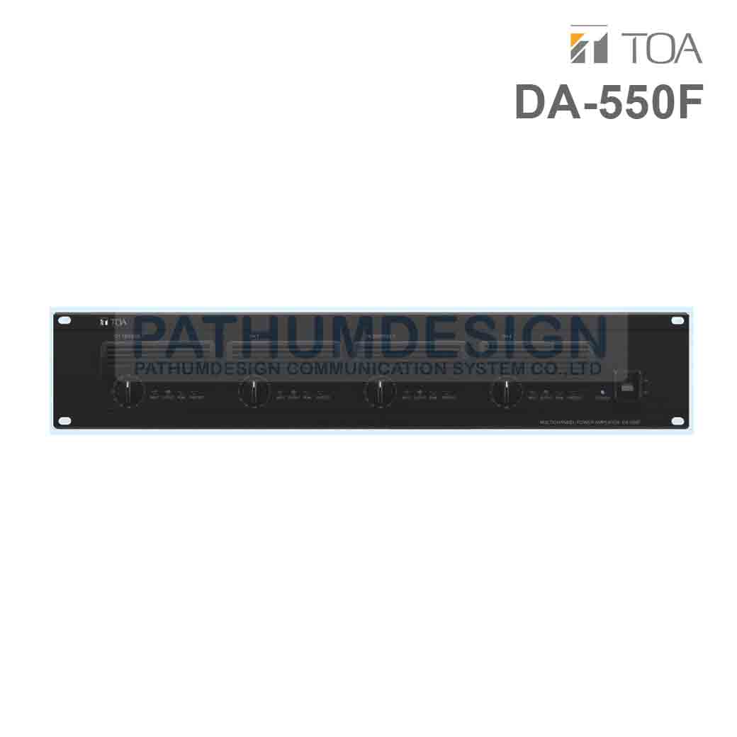 TOA DA-550F Multichannel Power Amplifier 550W x 4 (Bridge 1100W x 2 )