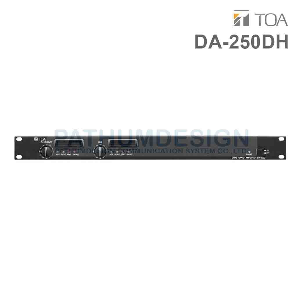 TOA DA-250DH CE Dual-Channel Power Amplifier 250 x 2