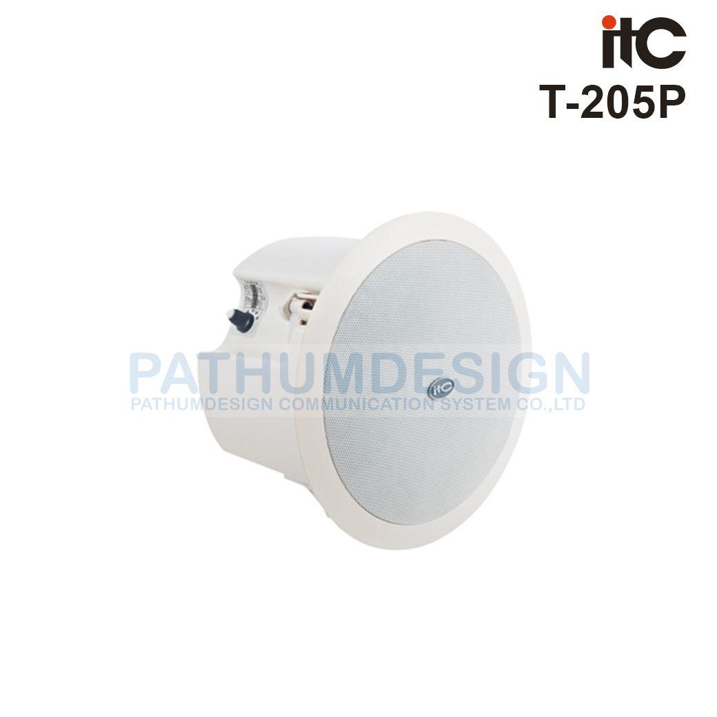 ITC T-205P 4in Coaxial Ceiling Loudspeaker(2.5W-5W-10W-20W)