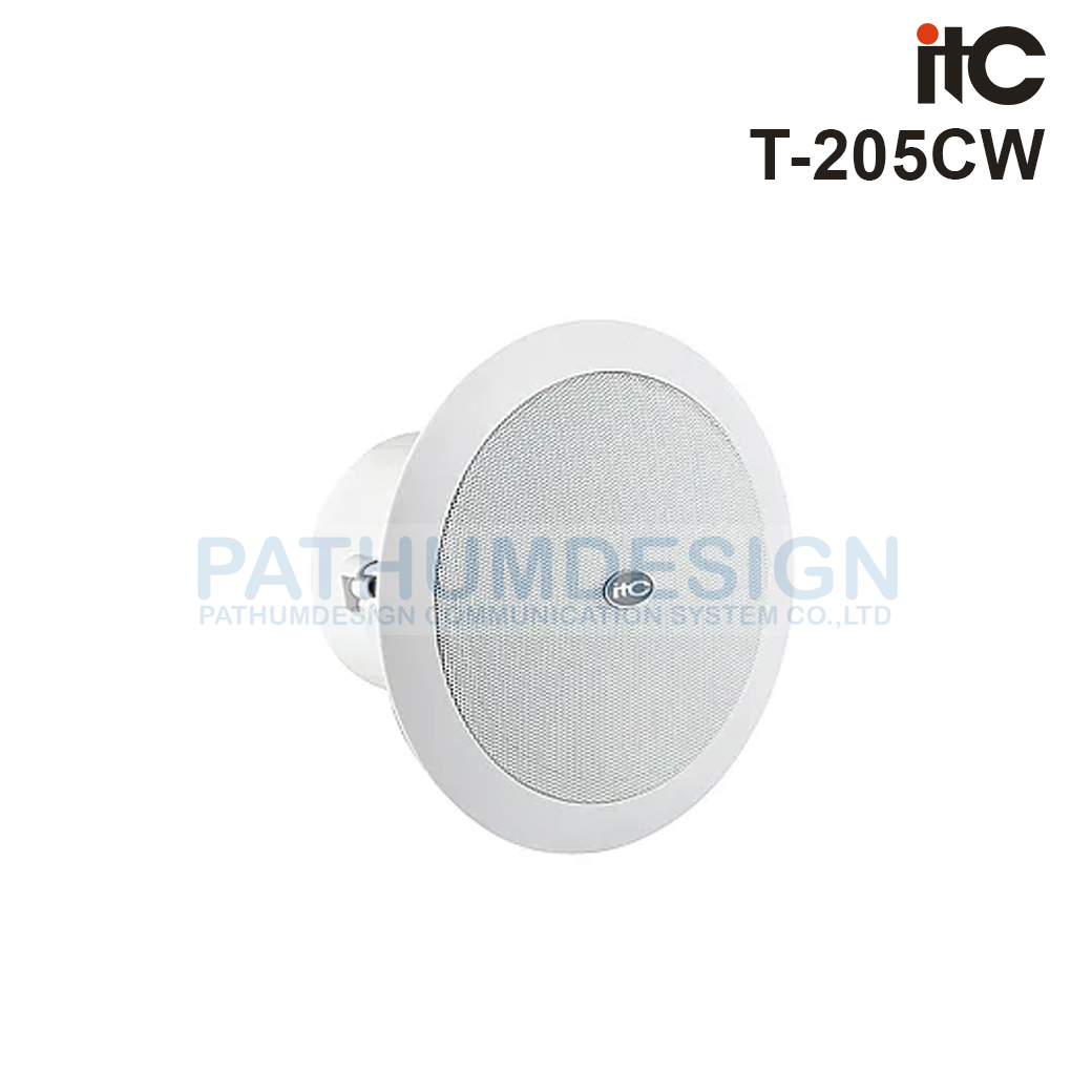 ITC T-205CW 5in Coaxial Ceiling Loudspeaker(2.5W-5W-10W-20W)