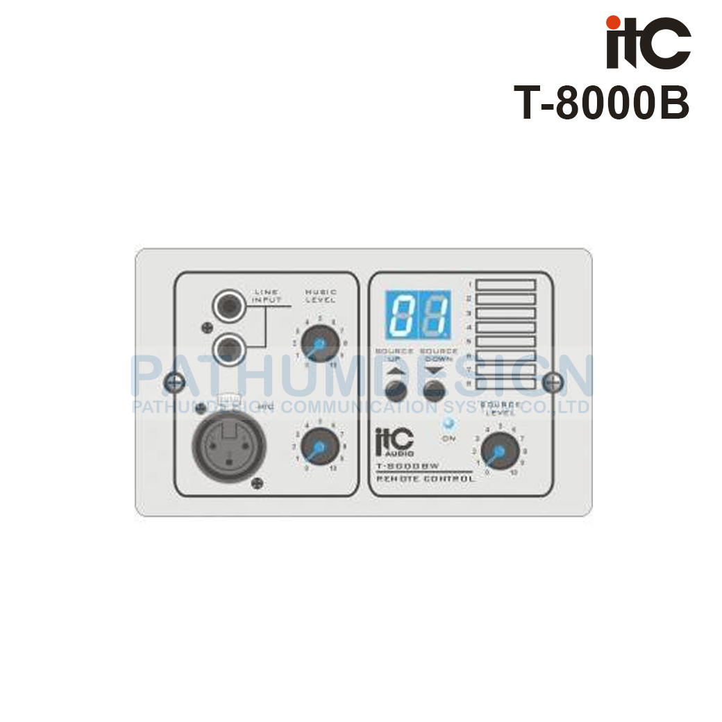 ITC T-8000B Remote Control with Audio Input Module
