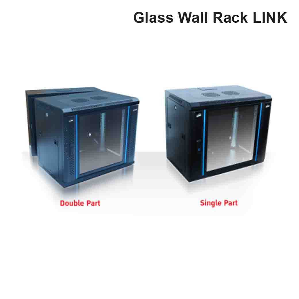 19" Glass Wall Rack LINK