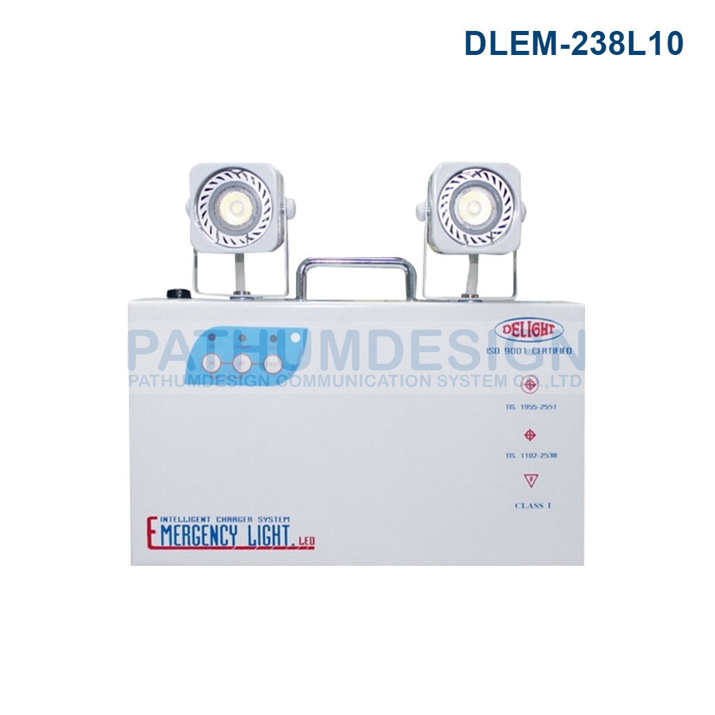 เครื่องสำรองไฟ โคมไฟฉุกเฉิน Emergency Light DLEM-238L10 12V 7.5A