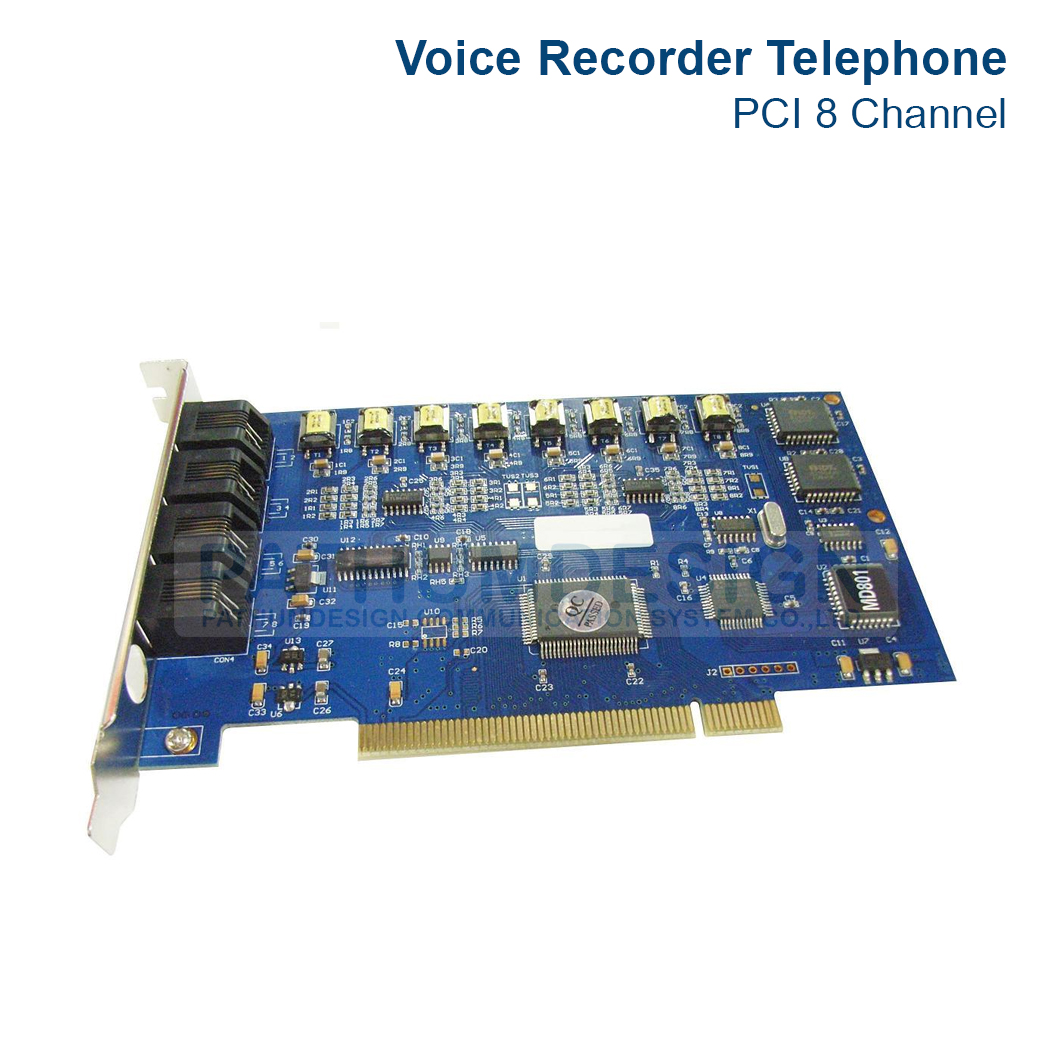 Voice Recorder & Telephone recorder PCI 8 Channel