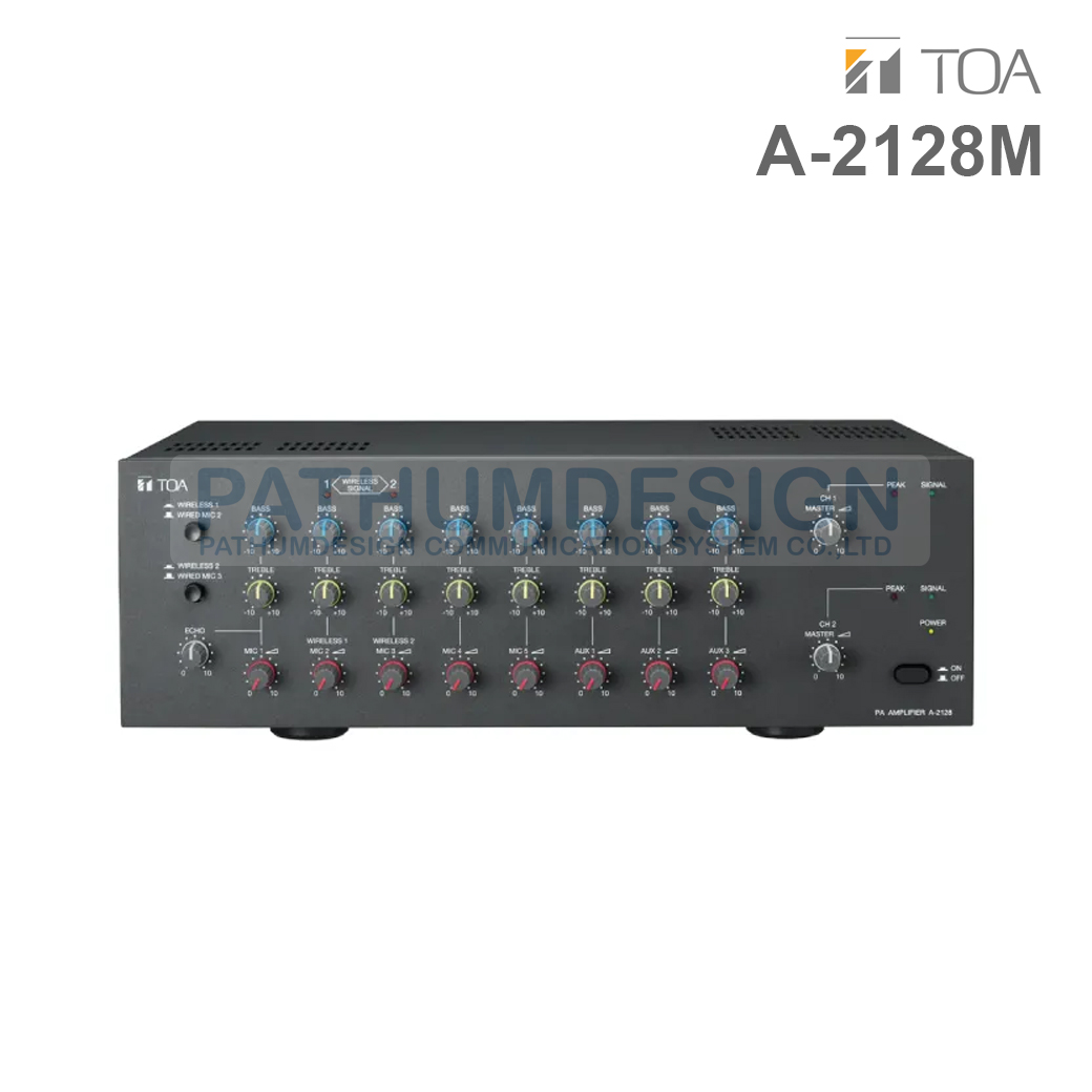 TOA A-2128M AS PA Amplifier 120W x2