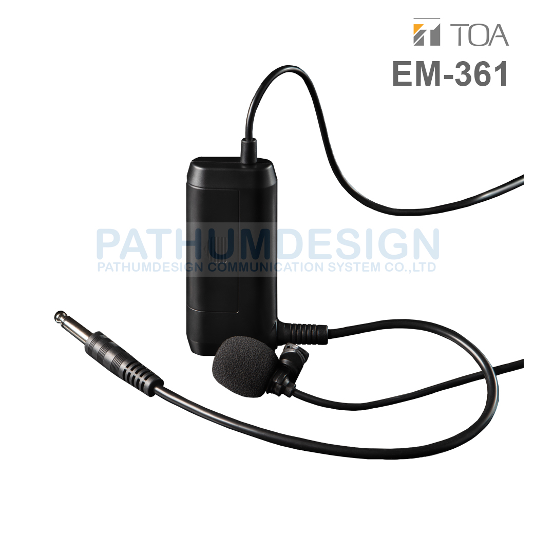 TOA EM-361 AS Tie Clip Microphone (Condensor)