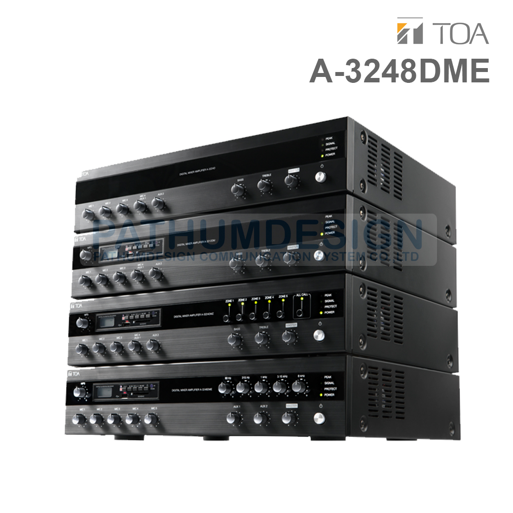 TOA A-3248DME-AS Digital PA Amplifier + MP3 + EZ 5 Band (480W)