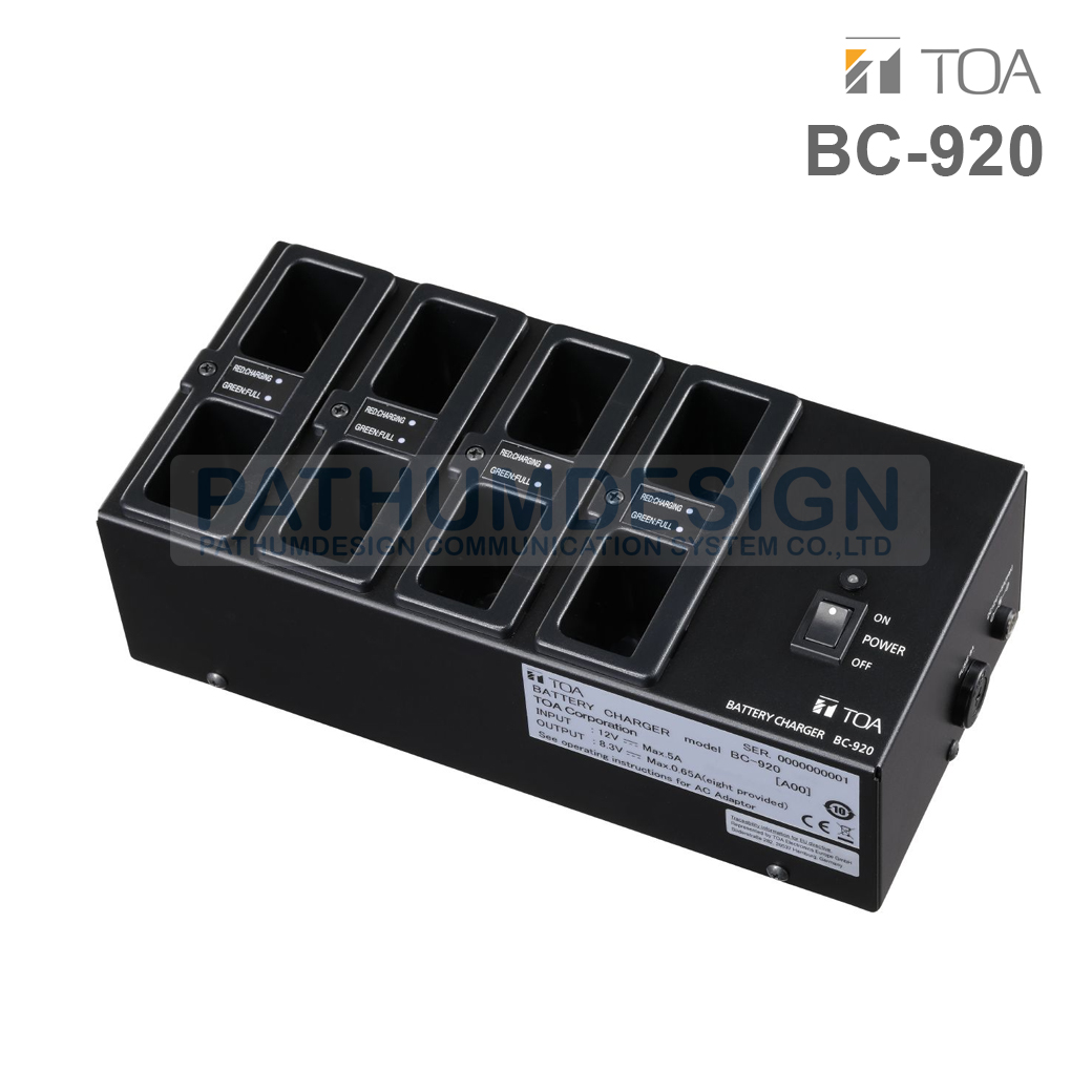 TOA BC-920 Battery Charger (BP-900A)
