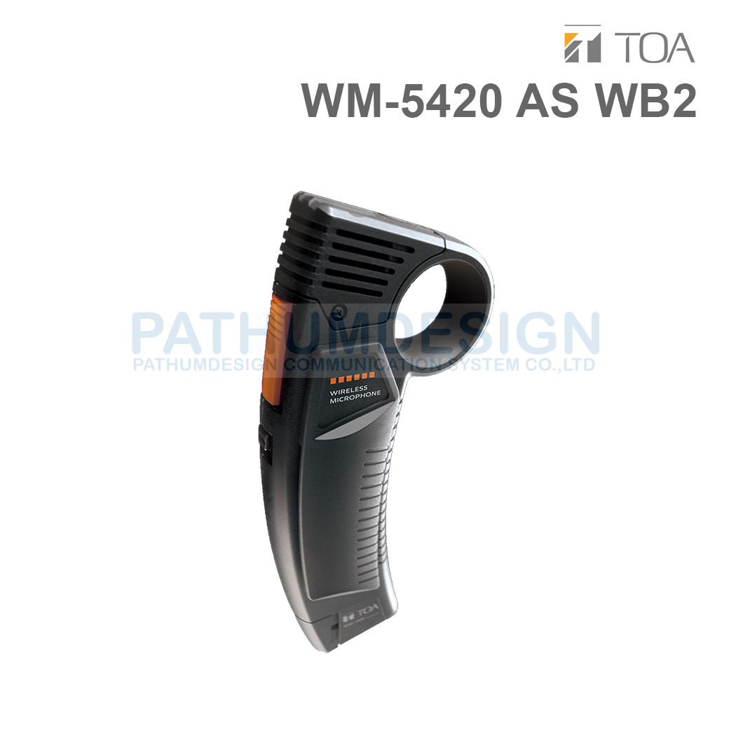TOA WM-5420-AS WB2 Wireless icrophone Press-Talk Type (748 - 758 MHz, UHF)