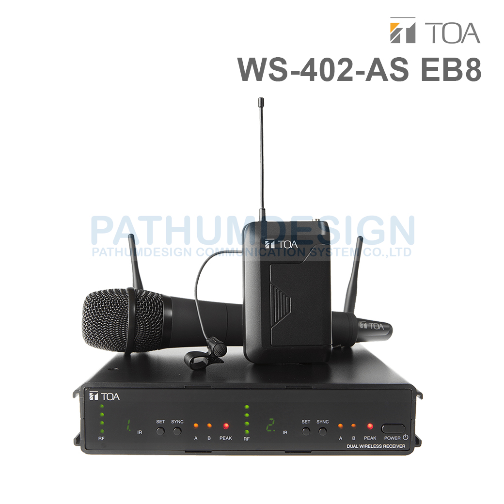 TOA WS-402-AS EB8 Dual Wireless Set (Mix)
