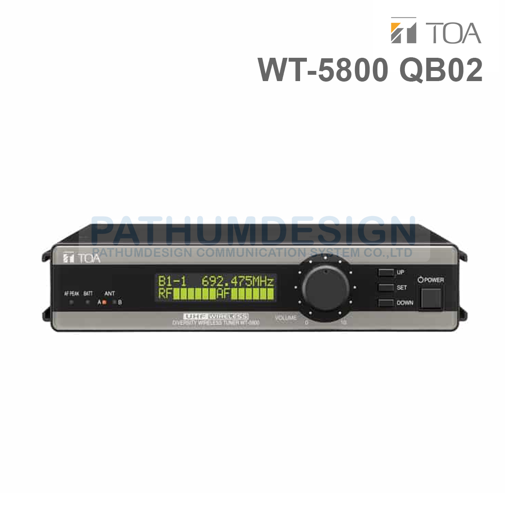 TOA WT-5800 QB02 UHF Wireless Tuner