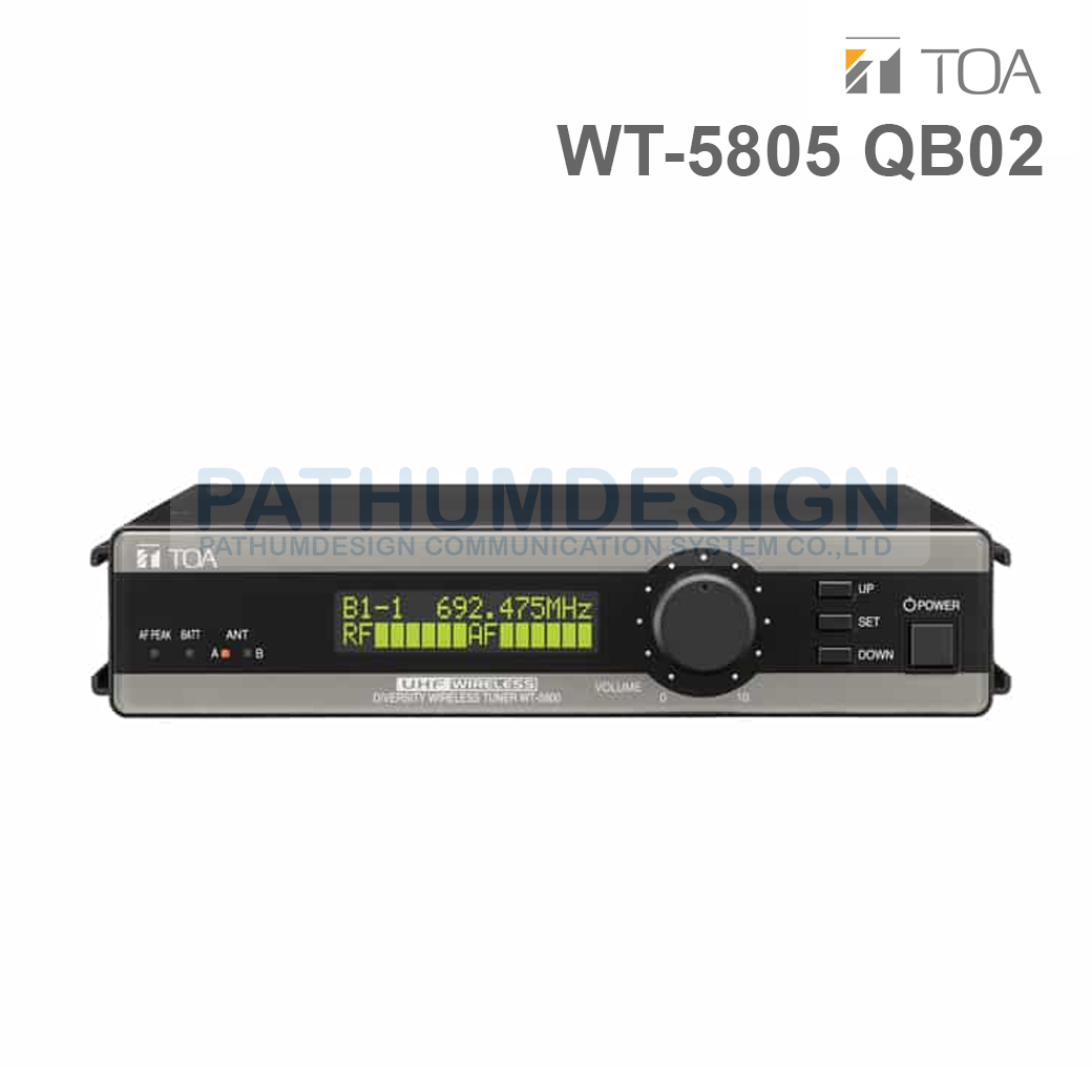 TOA WT-5805 QB02 UHF Wireless Tuner
