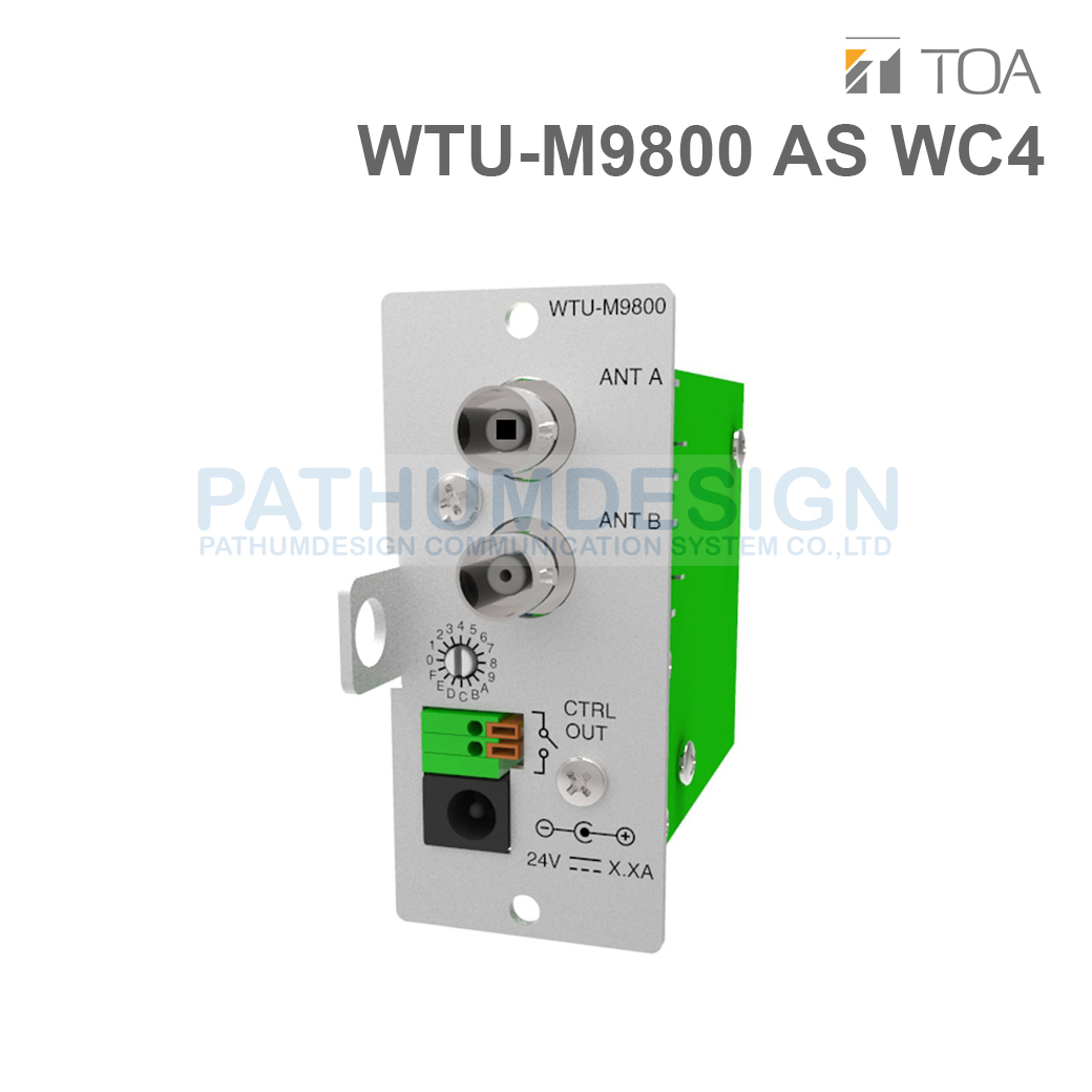 TOA WTU-M9800-AS WC4 UHF-Wireless Tuner Module Unit