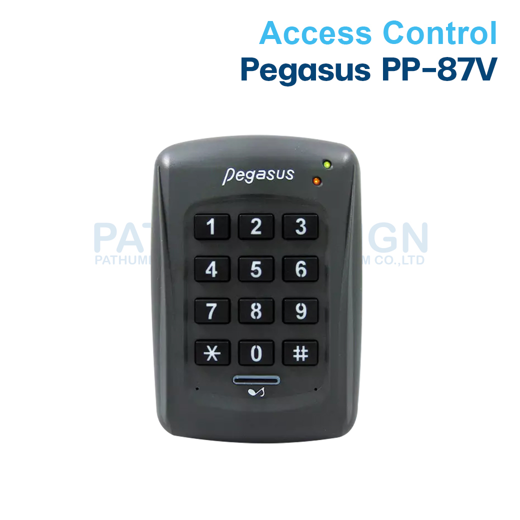 เครื่องทาบบัตร Pegasus รุ่น PP-87V  Access control  คีย์การ์ดควบคุมการเข้า-ออกประตูอัตโนมัติ