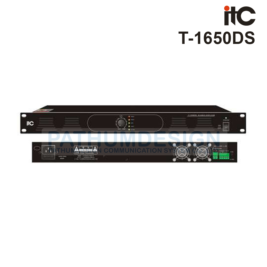 ITC T-1650DS 650W, Class-D Amplifiter, 100V and 4-16 ohms