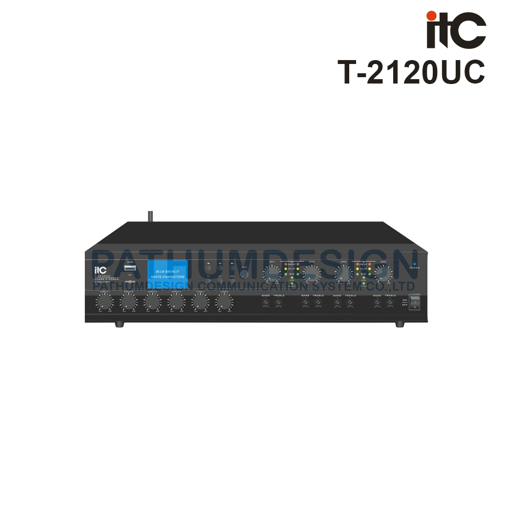 ITC T-2120UC Matrix Digital Mixer Amplifier 2x120W