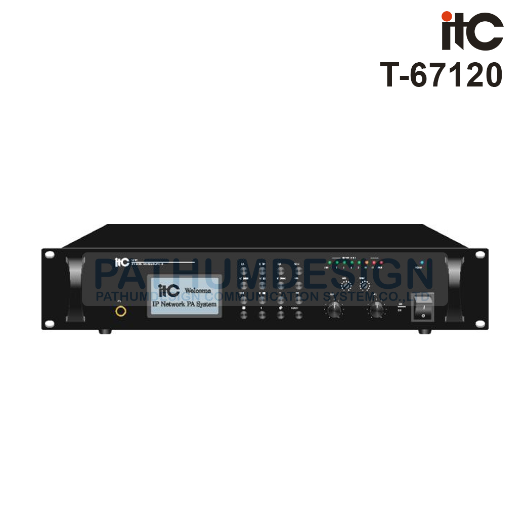 ITC T-67120 Rack Mount Network Adapter with 120W Amplifiier