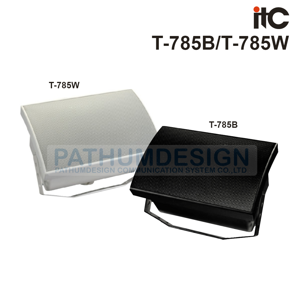 ITC T-785B/T-785W High-end wall mount speaker, 5W/10W/20W/40W, 100V. 8 ohms