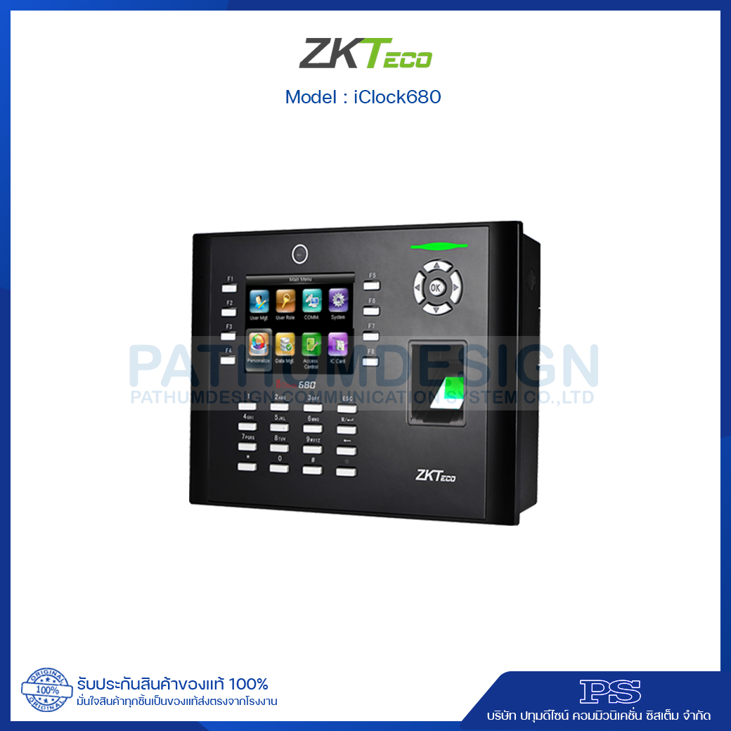 ZKTeco รุ่น iClock680 Fingerprin