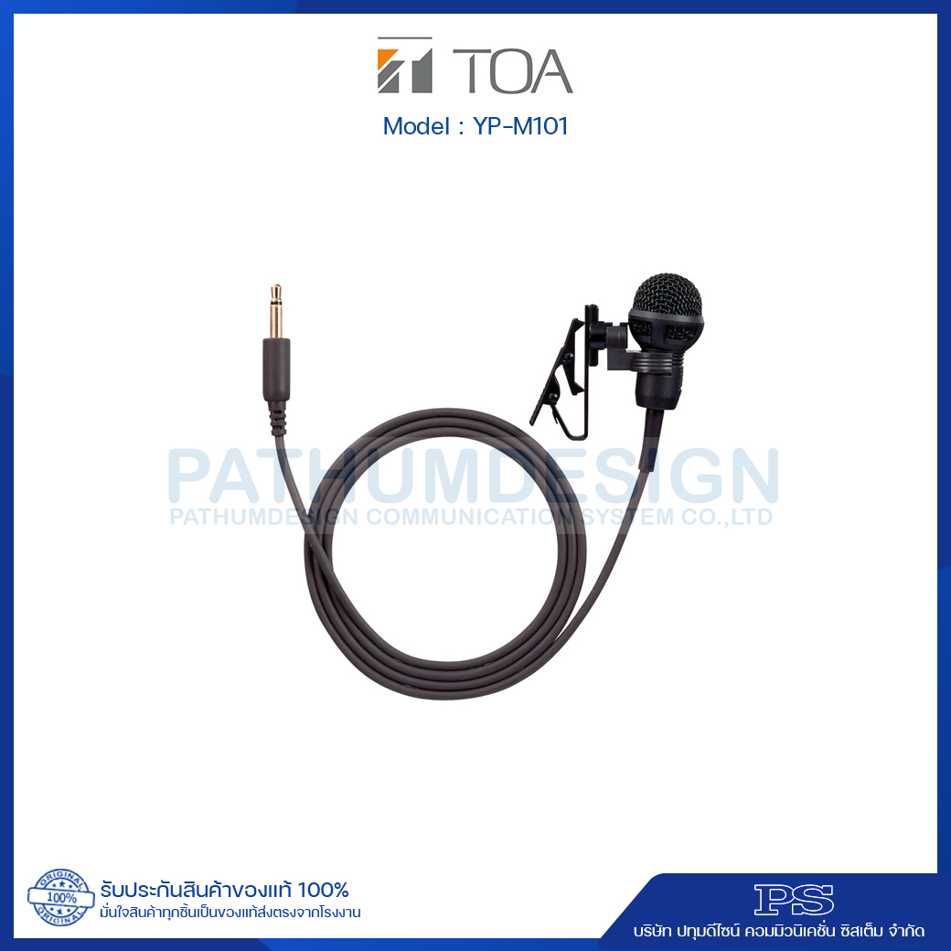 TOA YP-M101 Tie-clip Microphone