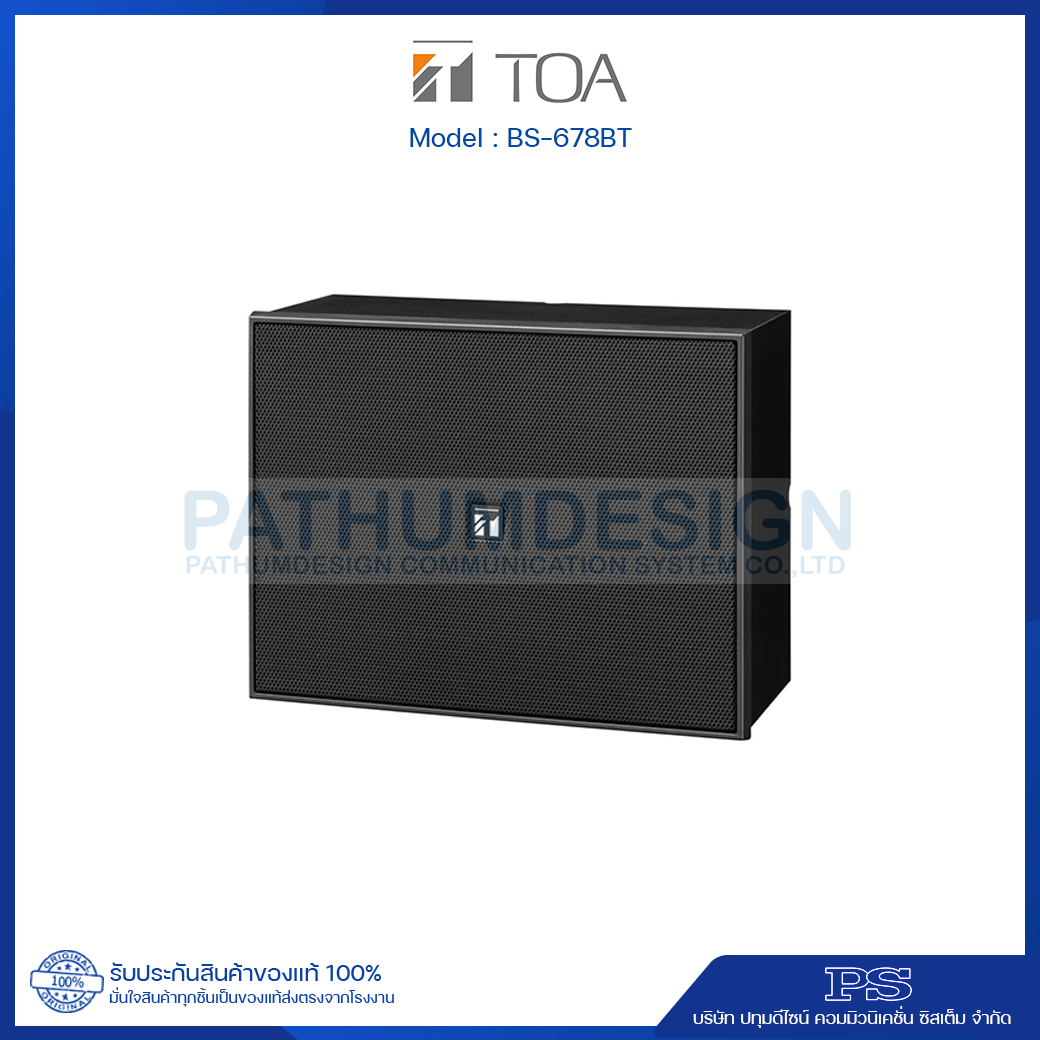 TOA BS-678BT Wall Mount Speaker 6W